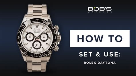 what are the 3 dials on a rolex daytona|rolex daytona setting instructions.